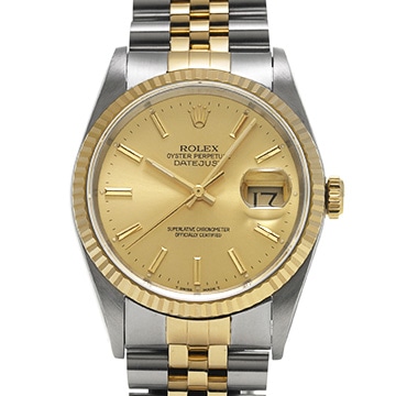 ロレックス デイトジャスト 16233 シャンパン メンズ 時計 【中古】【wristwatch】