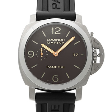 パネライ ルミノールマリーナ 1950 3デイズ チタニオ PAM00351 ブラウン メンズ 時計 【中古】【wristwatch】