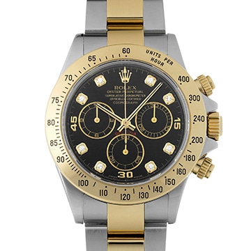 ロレックス コスモグラフ デイトナ 116523G ブラック/ダイヤモンド メンズ 時計 【中古】【wristwatch】