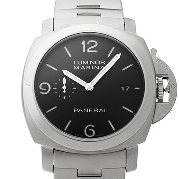 パネライ ルミノールマリーナ 1950 3デイズ オートマティック アッチャイオ PAM00328 ブラック メンズ 時計 【中古】【wristwatch】