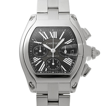 カルティエ ロードスター クロノグラフ W62020X6 ブラック メンズ 時計 【中古】【wristwatch】