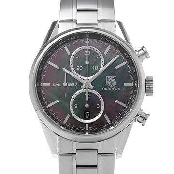 タグ ホイヤー カレラ キャリバー1887 クロノグラフ CAR211D.BA0724 ブラックシェル メンズ 時計 【中古】【wristwatch】