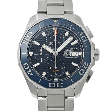 タグ ホイヤー アクアレーサー キャリバー16 クロノグラフ CAY211B.BA0927 ブルー メンズ 時計 【中古】【wristwatch】