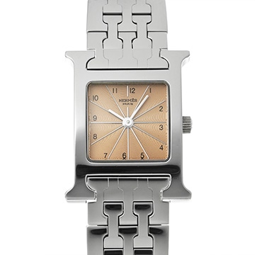 エルメス Hウォッチ HH1.210.461 サーモンピンク レディース 時計 【中古】【wristwatch】