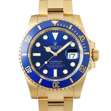 ロレックス サブマリーナ デイト 116618LB ブルー メンズ 時計 【中古】【wristwatch】