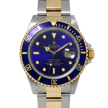 ロレックス サブマリーナ デイト 16613 ブルー メンズ 時計 【中古】【wristwatch】