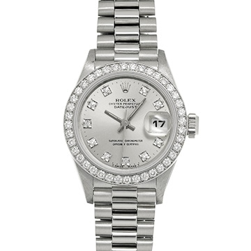 ロレックス デイトジャスト 26 69136G シルバー/ダイヤモンド レディース 時計 【中古】【wristwatch】