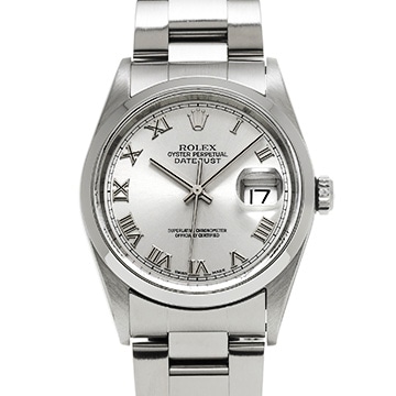 ロレックス デイトジャスト 16200 グレー メンズ 時計 【中古】【wristwatch】