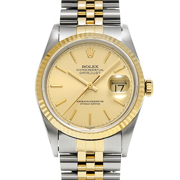 ロレックス デイトジャスト 16233 シャンパン メンズ 時計 【中古】【wristwatch】