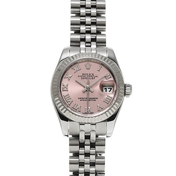 ロレックス デイトジャスト 179174 ピンク レディース 時計 【中古】【wristwatch】