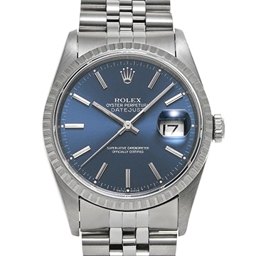 ロレックス デイトジャスト 16220 ブルー メンズ 時計 【中古】【wristwatch】