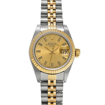 ロレックス デイトジャスト  69173 シャンパン レディース 時計 【中古】【wristwatch】