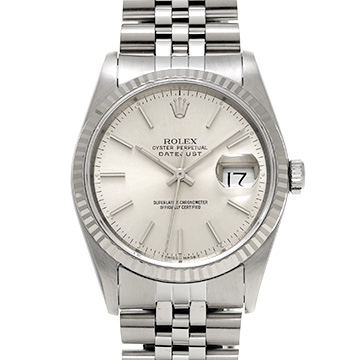 ロレックス デイトジャスト 36 16234 シルバー メンズ 時計 【中古】【wristwatch】
