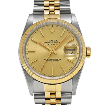 ロレックス デイトジャスト 16233 シャンパン メンズ 時計 【中古】【wristwatch】