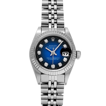 ロレックス デイトジャスト 69174 ブルー・グラデーション レディース 時計 【中古】【wristwatch】