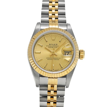 ロレックス デイトジャスト  69173 シャンパン レディース 時計 【中古】【wristwatch】