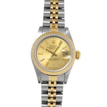 ロレックス デイトジャスト 69173 シャンパン レディース 時計 【中古】【wristwatch】
