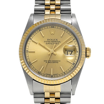 ロレックス デイトジャスト 36 16233 シャンパン メンズ 時計 【中古】【wristwatch】
