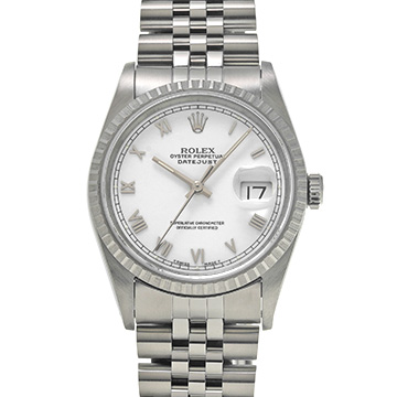 ロレックス デイトジャスト 16220 ホワイト メンズ 時計 【中古】【wristwatch】