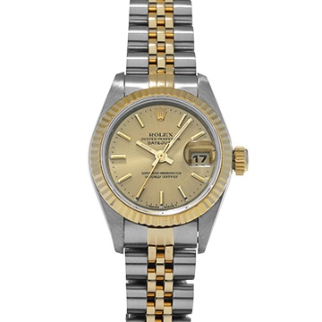 ロレックス デイトジャスト  69173 シャンパン レディース 時計 【中古】【wristwatch】