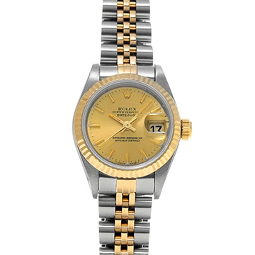 ロレックス デイトジャスト 69173 シャンパン レディース 時計 【中古】【wristwatch】