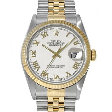 ロレックス デイトジャスト 16233 ホワイト メンズ 時計 【中古】【wristwatch】