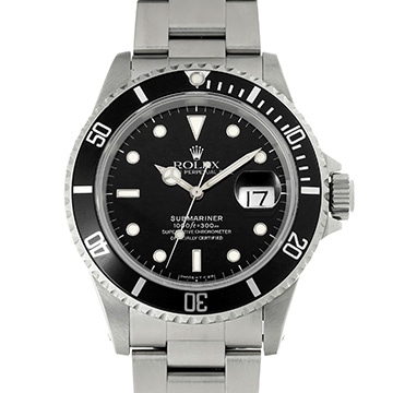 ロレックス サブマリーナ デイト 16610 ブラック メンズ 時計 【中古】【wristwatch】