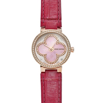 ルイ ヴィトン タンブール Q1K07 シェル/ダイヤモンド レディース 時計 【中古】【wristwatch】