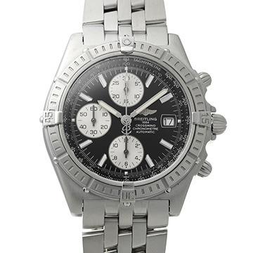 ブライトリング クロスウィンド A13355 ブラック/シルバー メンズ 時計 【中古】【wristwatch】