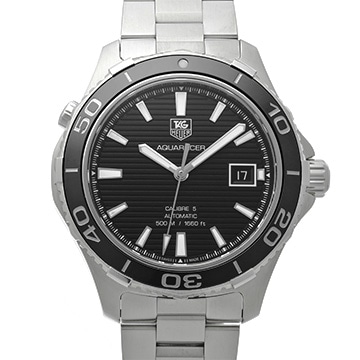 タグ ホイヤー アクアレーサー キャリバー5 WAK2110.BA0830 ブラック メンズ 時計 【中古】【wristwatch】