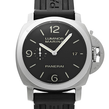 パネライ ルミノールマリーナ 1950 3デイズ アッチャイオ PAM00312 ブラック メンズ 時計 【中古】【wristwatch】