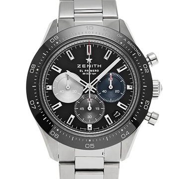 ゼニス クロノマスター エル・プリメロ スポーツ 03.3100.3600/21.M3100 ブラックラッカー メンズ 時計 【中古】【wristwatch】