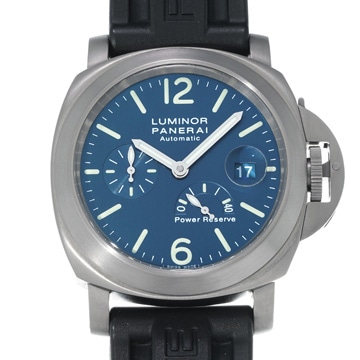 パネライ ルミノール パワーリザーブ PAM00093 ブルー メンズ 時計 【中古】【wristwatch】