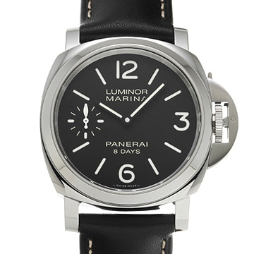 パネライ ルミノールマリーナ 8デイズ PAM00510 ブラック メンズ 時計 【中古】【wristwatch】