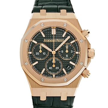 オーデマ ピゲ ロイヤルオーク クロノグラフ 50th 26240OR.OO.D404CR.01 グリーン メンズ 時計 【中古】【wristwatch】