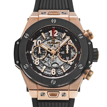 ウブロ ビッグバン ウニコ キングゴールド セラミック 411.OM.1180.RX スケルトン メンズ 時計 【中古】【wristwatch】