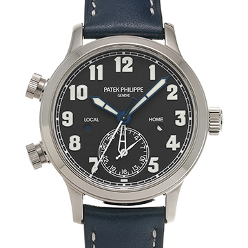 パテック フィリップ カラトラバ パイロット トラベルタイム 7234G-001 ブルー レディース 時計 【中古】【wristwatch】