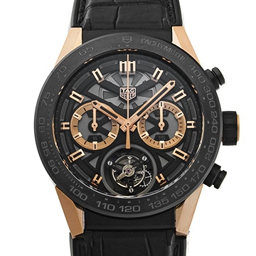 タグ ホイヤー カレラ ホイヤー02T トゥールビヨン CAR5A5U.FC6377 スケルトン メンズ 時計 【中古】【wristwatch】
