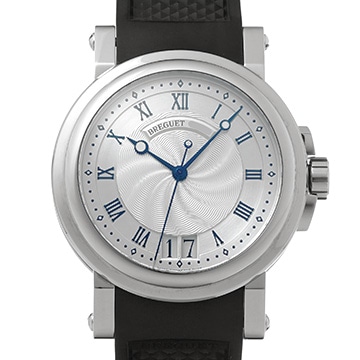 ブレゲ マリーン II ラージデイト 5817ST/12/5V8 シルバー メンズ 時計 【中古】【wristwatch】