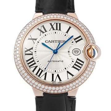 カルティエ バロンブルー ドゥ カルティエ 42mm WE900851 シルバー メンズ 時計 【中古】【wristwatch】