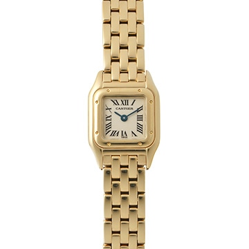 カルティエ パンテール ミニ W25034B9 アイボリー レディース 時計 【中古】【wristwatch】