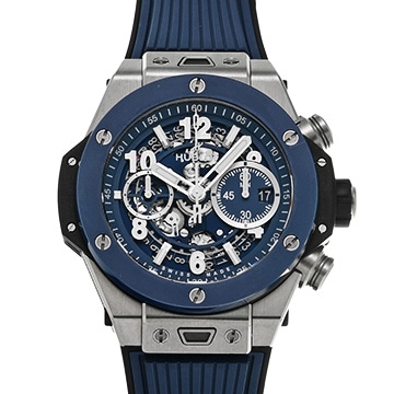 ウブロ ウニコ チタニウム ブルーセラミック 421.NL.5170.RX ブルー メンズ 時計 【中古】【wristwatch】