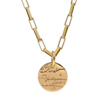 スタージュエリー タグ チェーン ネックレス イエロー K18イエローゴールド YG レディース ジュエリー 【中古】【jewelry】