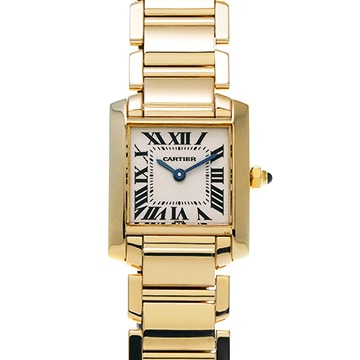 カルティエ タンク フランセーズ SM W50002N2 シルバー レディース 時計 【中古】【wristwatch】