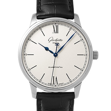 グラスヒュッテ オリジナル セネタ エクセレンス 1-36-01-01-02-01 シルバー メンズ 時計 【中古】【wristwatch】