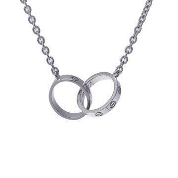 カルティエ ベビーラブ ネックレス シルバー B7212500 K18ホワイトゴールド WG レディース ジュエリー 【中古】【jewelry】