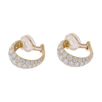 ギメル パヴェ イヤリング ゴールド 18Kイエローゴールド レディース ジュエリー 【中古】【jewelry】