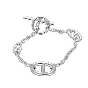 エルメス シェーヌ・ダンクル ファランドールブレスレット ST シルバー シルバー925 レディース ジュエリー 【中古】【jewelry】