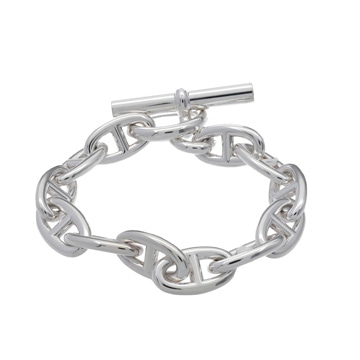エルメス シェーヌダンクル GM 12リンク シルバー シルバー925 ユニセックス ジュエリー 【中古】【jewelry】