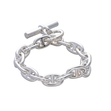 エルメス シェーヌダンクル MM 16リンク シルバー シルバー925 ユニセックス ジュエリー 【未使用】【jewelry】